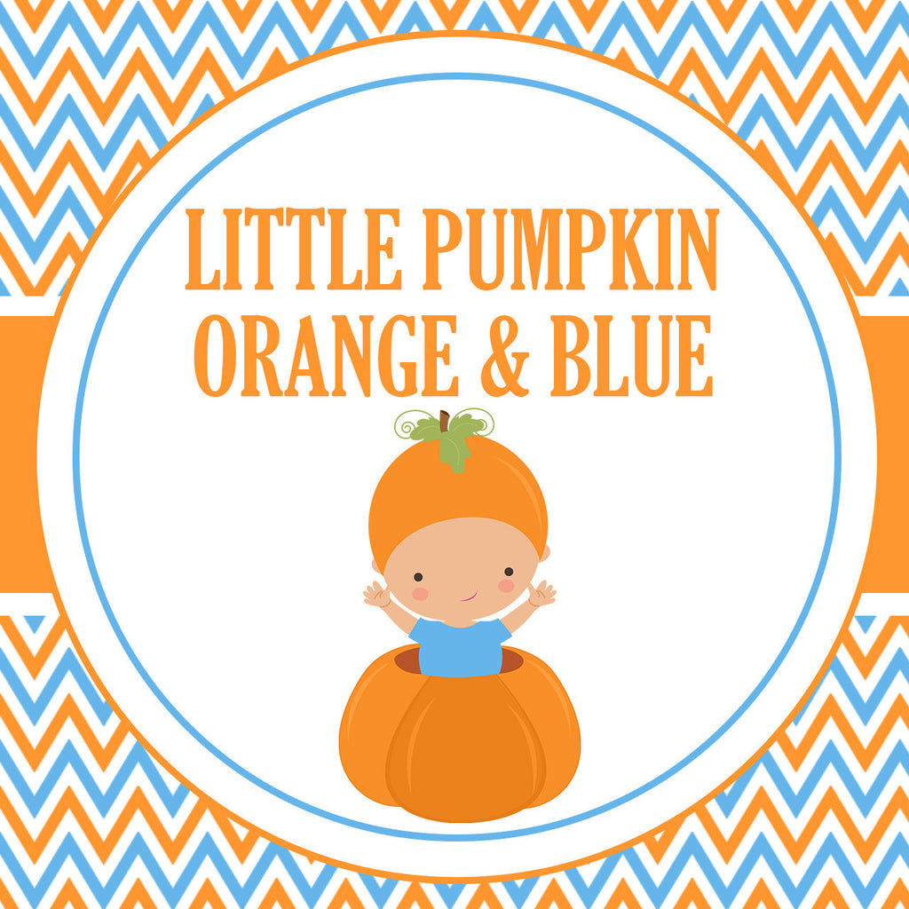 B21002 Orange & Blue Little Pumpkin Theme