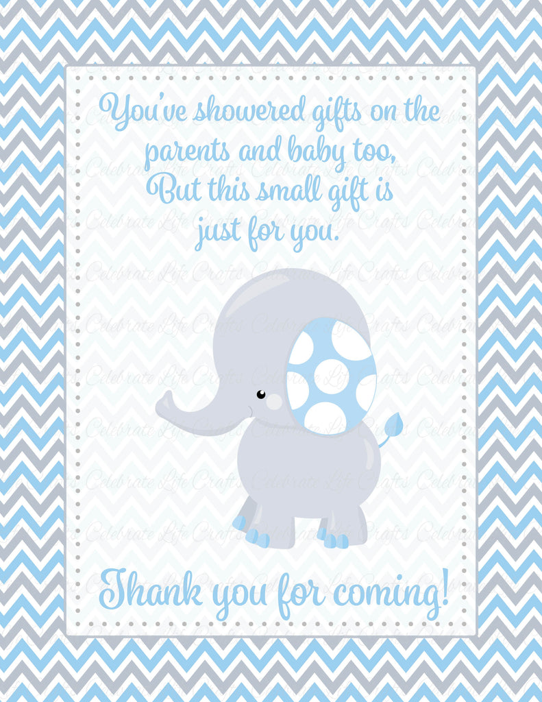 Elephant Baby Shower Thank You Sign