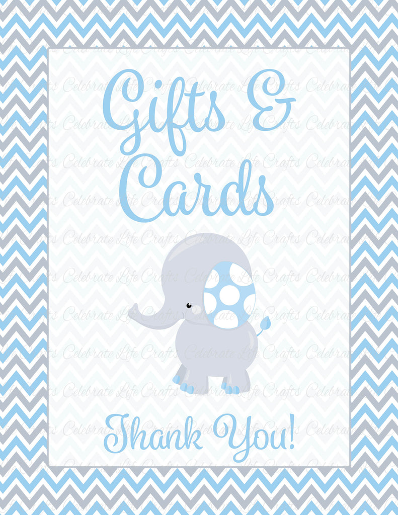Elephant Baby Shower Gift Sign