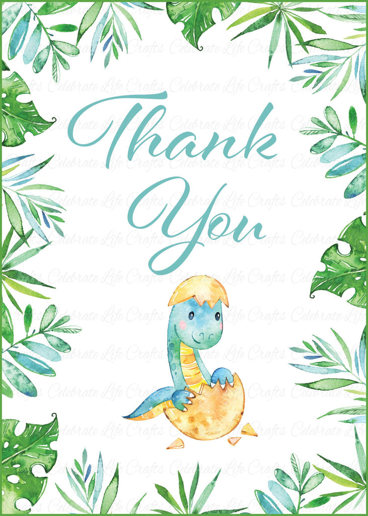 Dinosaur Baby Shower Thank You Sign