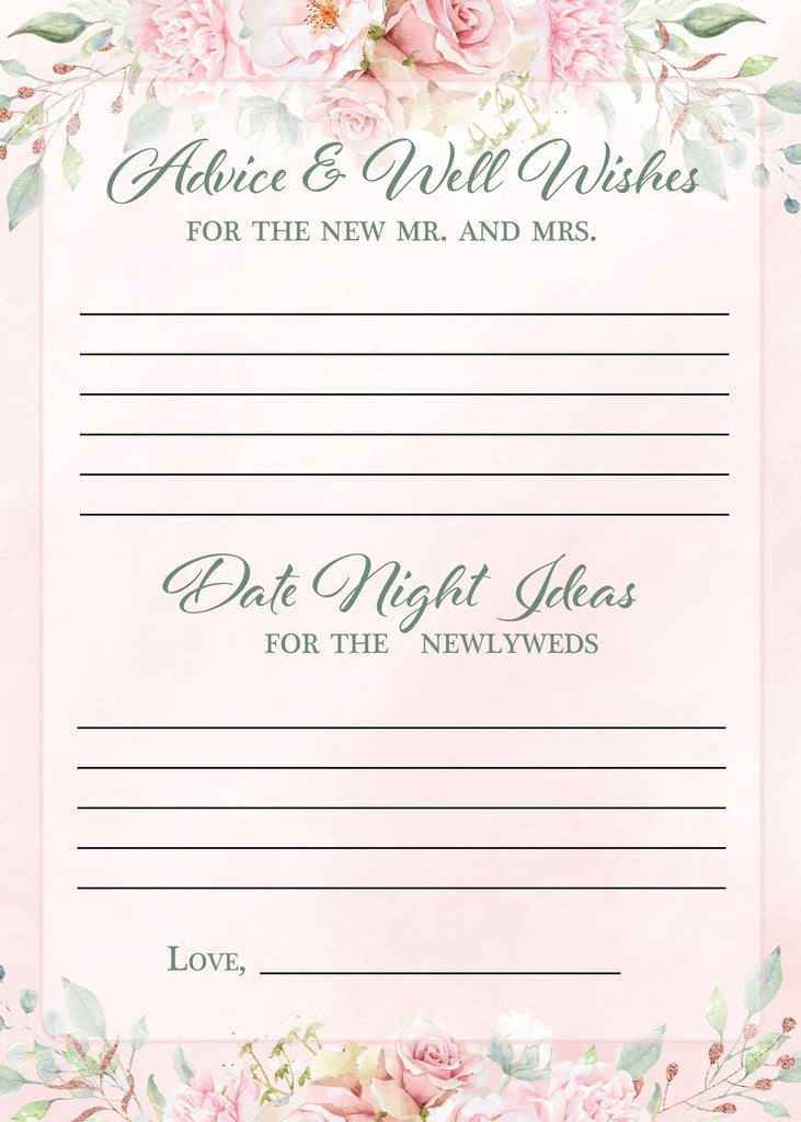 Bridal Advice Cards